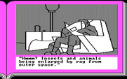 Lane Mastodon vs. the Blubbermen for IBM PC/Compatibles - Meanwhile, Lane reads the paper...