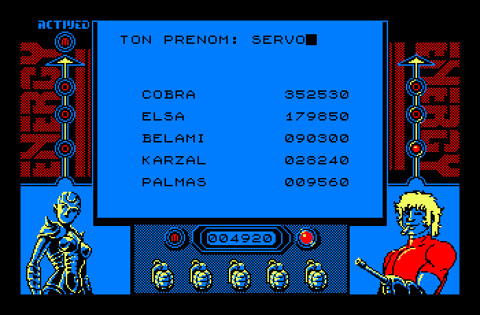 Cobra Thomson TO Screenshot: Game over.