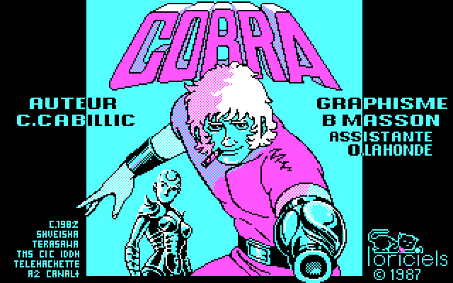 Cobra IBM PC/Compatibles Screenshot: Title screen.
