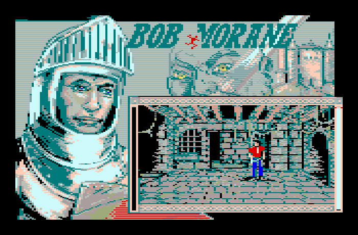 Bob Morane: Chevalerie 1 Thomson MO Screenshot: Exploring the castle...