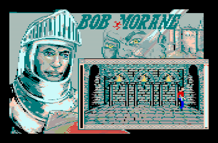 Bob Morane: Chevalerie 1 Thomson MO Screenshot: Game start.