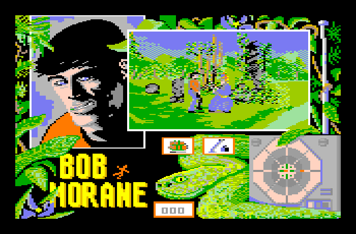 Bob Morane: Jungle 1 Thomson MO Screenshot: A battle begins!