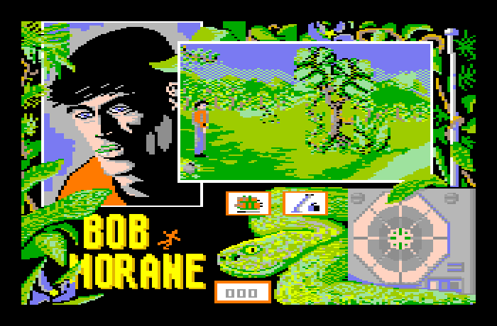 Bob Morane: Jungle 1 Thomson MO Screenshot: Game start.