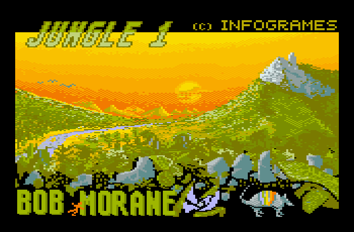 Bob Morane: Jungle 1 Thomson MO Screenshot: Loading screen.