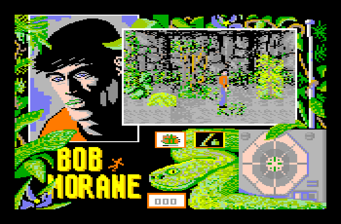 Bob Morane: Jungle 1 Thomson MO Screenshot: Entering a temple...