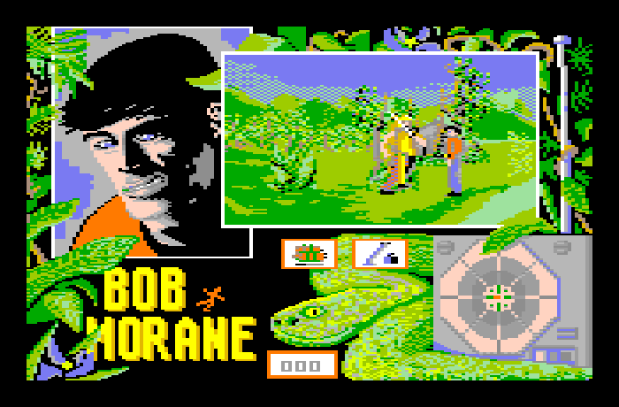 Bob Morane: Jungle 1 Thomson MO Screenshot: Another fight...be careful!