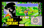 Bob Morane: Jungle 1 for Thomson MO - Walking towards the bottom of the screen.