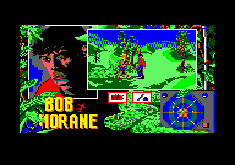 Bob Morane: Jungle 1 Amstrad CPC Screenshot: Another unfriendly character...