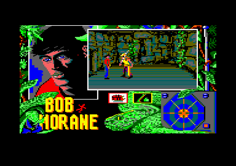 Bob Morane: Jungle 1 Amstrad CPC Screenshot: I'm being attacked!