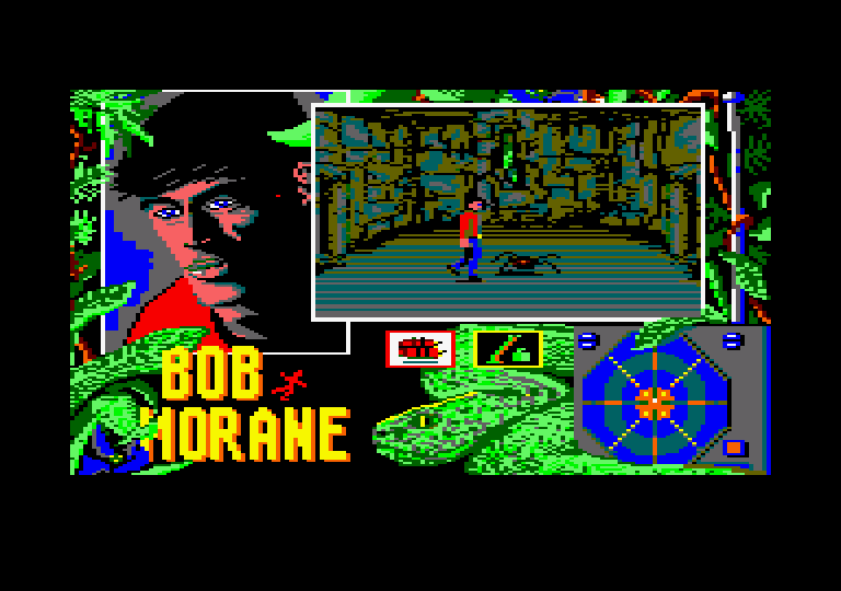 Bob Morane: Jungle 1 Amstrad CPC Screenshot: More spiders!
