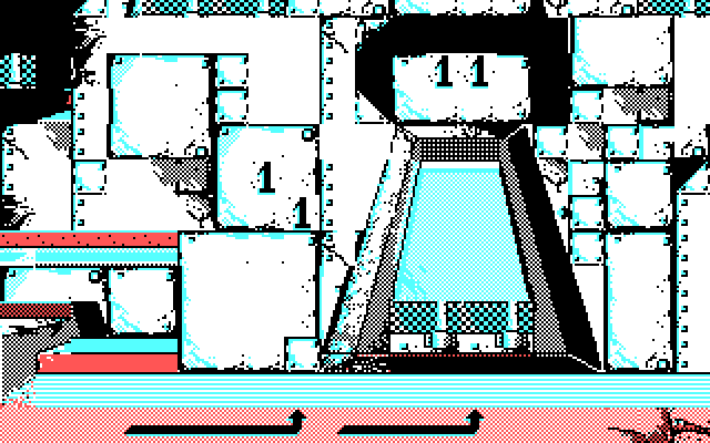 Bob Morane: Science Fiction 1 IBM PC/Compatibles Screenshot: Searching for the next target...