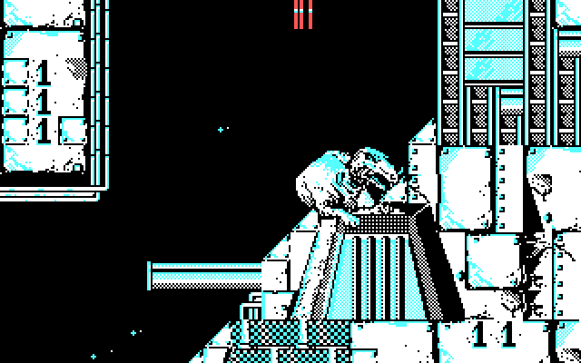 Bob Morane: Science Fiction 1 IBM PC/Compatibles Screenshot: A dinosaur got me!