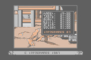 Bob Morane: Science Fiction 1 for Thomson TO - High scores and main menu.
