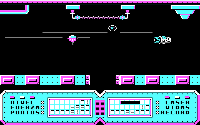 Last Mission, The IBM PC/Compatibles Screenshot: Be sure to destroy opponents before they get you.