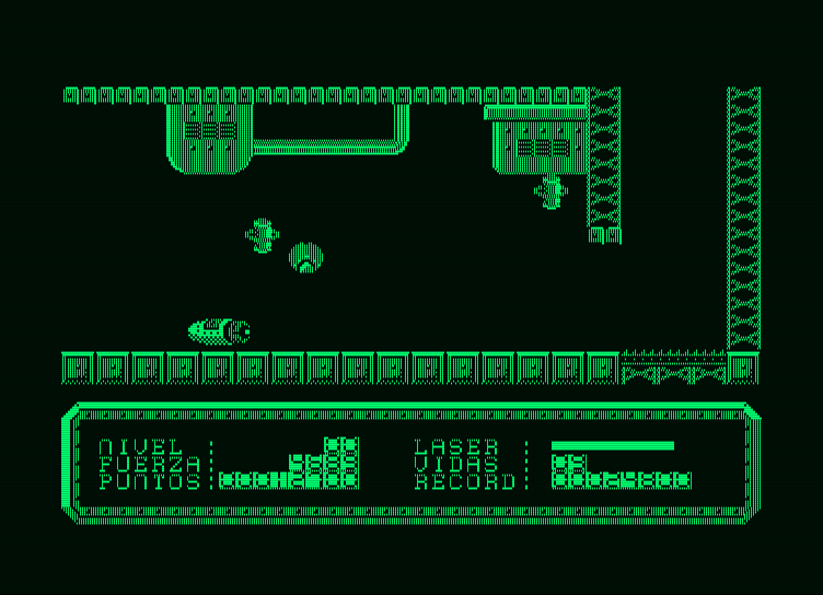Last Mission, The Amstrad PCW Screenshot: I wonder if that path to the right leads anywhere...