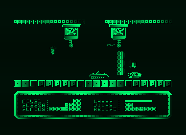 Last Mission, The Amstrad PCW Screenshot: Trapped in a corner!
