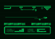 Last Mission, The for Amstrad PCW - Attempting shoot some adversaries with lasers.