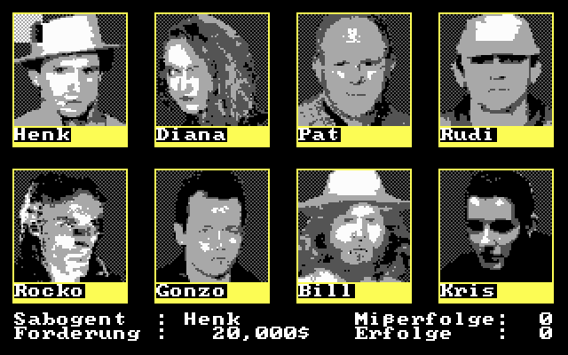 Yuppi's Revenge IBM PC/Compatibles Screenshot: Attempt to sabotage another player?