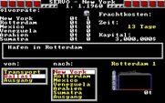 Yuppi's Revenge for IBM PC/Compatibles - Transport menu.