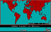 Yuppi's Revenge for IBM PC/Compatibles - World map.