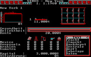 Yuppi's Revenge for IBM PC/Compatibles - The main game menu.