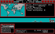 Yuppi's Revenge for IBM PC/Compatibles - Travel screen.