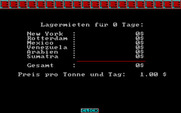 Yuppi's Revenge for IBM PC/Compatibles - Status screen.