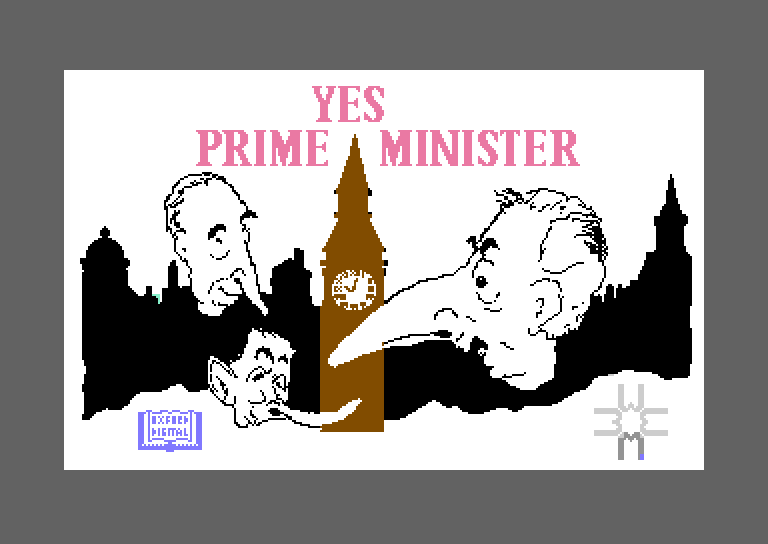 Yes, Prime Minister Commodore 64 Screenshot: Loading screen.