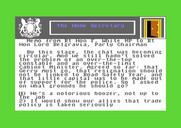 Yes, Prime Minister for Commodore 64 - Another memo...