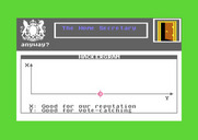 Yes, Prime Minister for Commodore 64 - Use this chart to indicate how you think a proposal will go.