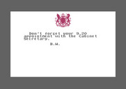 Yes, Prime Minister for Commodore 64 - Don't forget to attend this appointment!