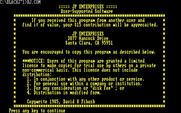 Blackjack for IBM PC/Compatibles - Game introduction.