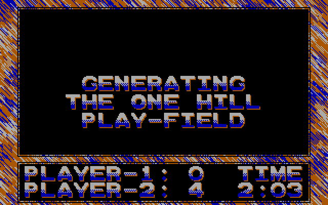Vectorball IBM PC/Compatibles Screenshot: Starting a new game...