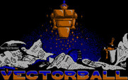 Vectorball for IBM PC/Compatibles - Title screen.
