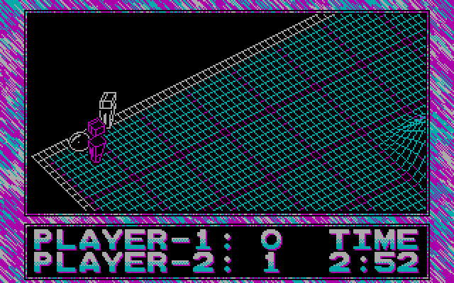 Vectorball IBM PC/Compatibles Screenshot: Chasing the ball...