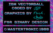 Vectorball for IBM PC/Compatibles - Game credits.