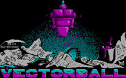 Vectorball for IBM PC/Compatibles - Title screen.