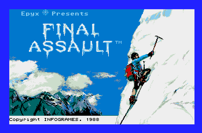 Final Assault Apple IIgs Screenshot: Title screen.