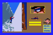 Final Assault for Apple IIgs - Climbing out of a crevice.