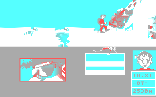 Final Assault IBM PC/Compatibles Screenshot: The base of the mountain...