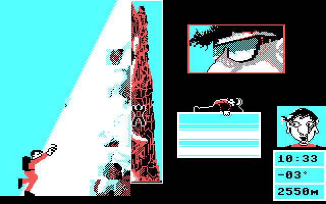 Final Assault IBM PC/Compatibles Screenshot: The climb begins...