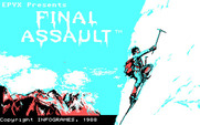 Final Assault for IBM PC/Compatibles - Title screen.