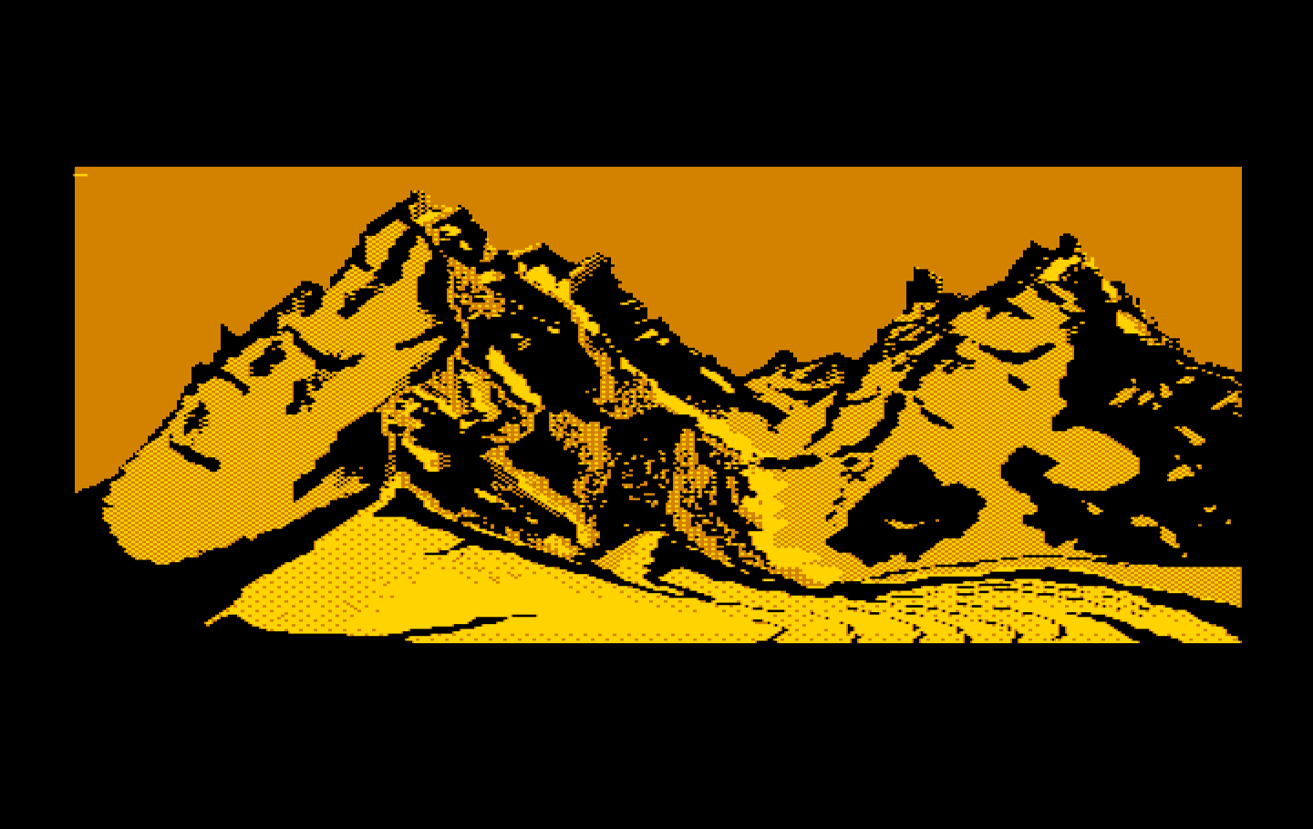 Final Assault IBM PC/Compatibles Screenshot: The mountain you're about to climb.