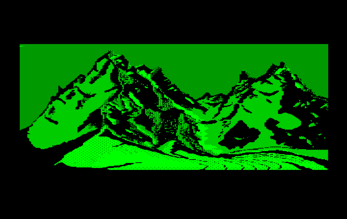 Final Assault IBM PC/Compatibles Screenshot: The mountain you're about to climb.