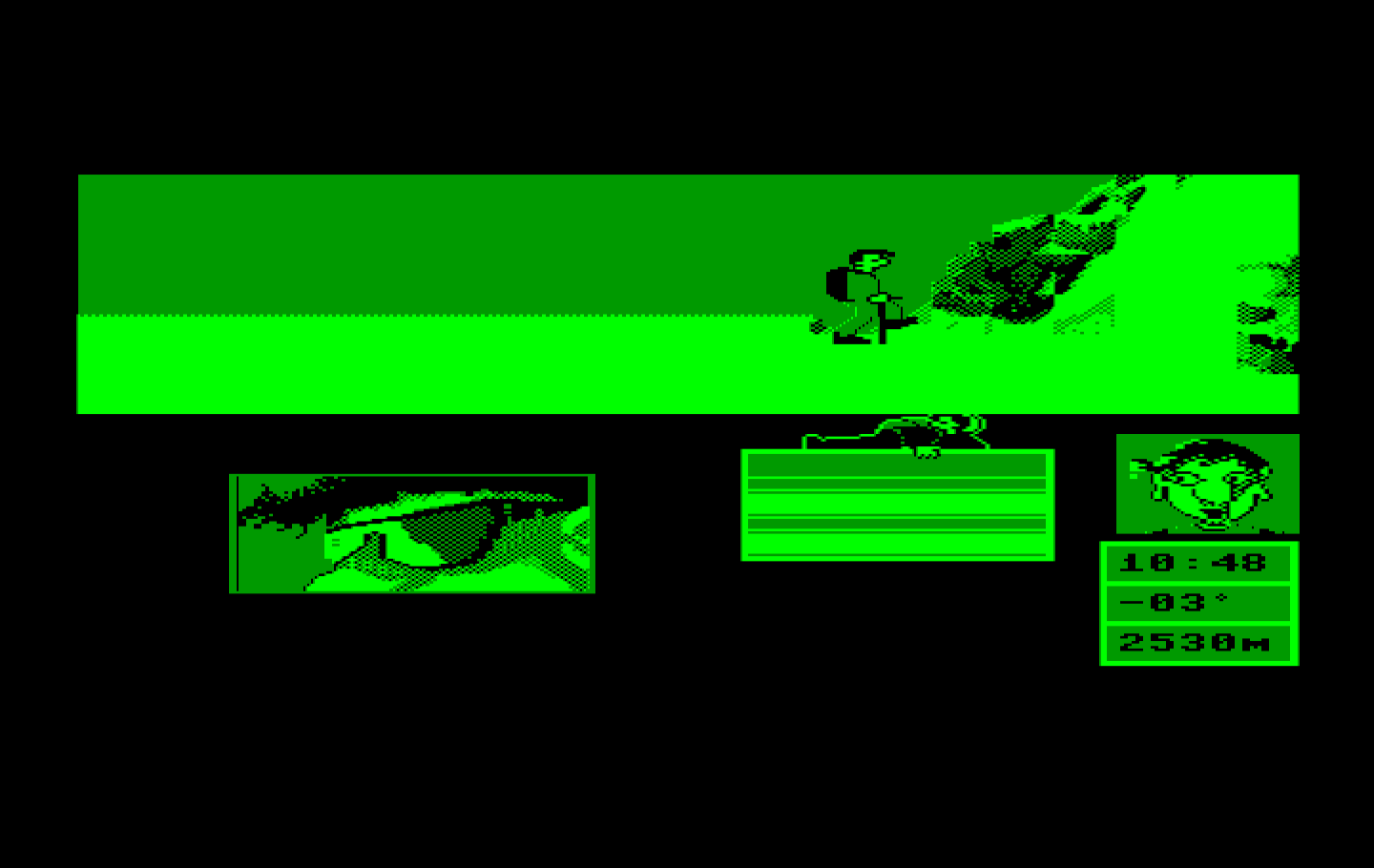 Final Assault IBM PC/Compatibles Screenshot: At the base of the mountain.