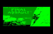 Final Assault for IBM PC/Compatibles - Title screen.