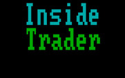 Inside Trader: The Authentic Stock Trading Game for IBM PC/Compatibles - Title screen.