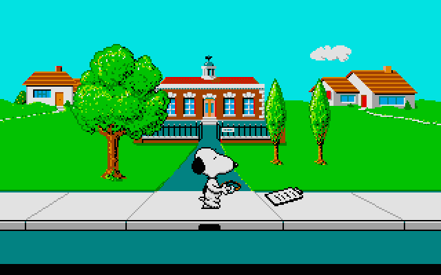 Snoopy: The Cool Computer Game Atari ST Screenshot: Found some items...