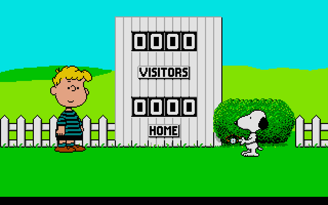 Snoopy: The Cool Computer Game Atari ST Screenshot: Meeting another character...