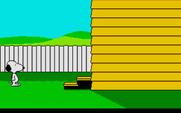 Snoopy: The Cool Computer Game for Atari ST - The back of the house.